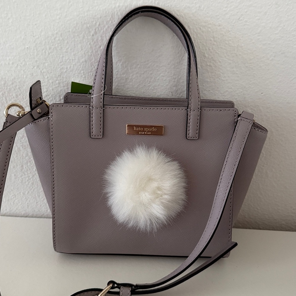 NWT KATE SPADE Mauve Hop To It Mini Hayden 3D Bunny Rabbit Novelty Crossbody Bag - Picture 5 of 9